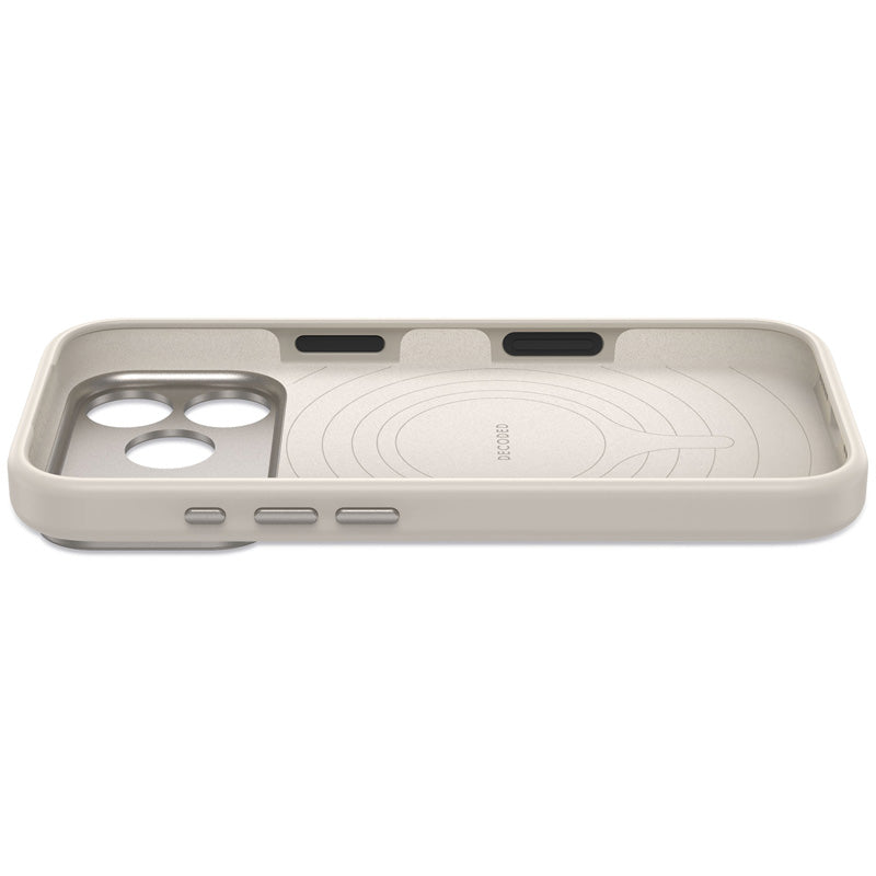 Funda MagSafe de Silicona Antimicrobiana iPhone 18 Pro Max Pebble Grey