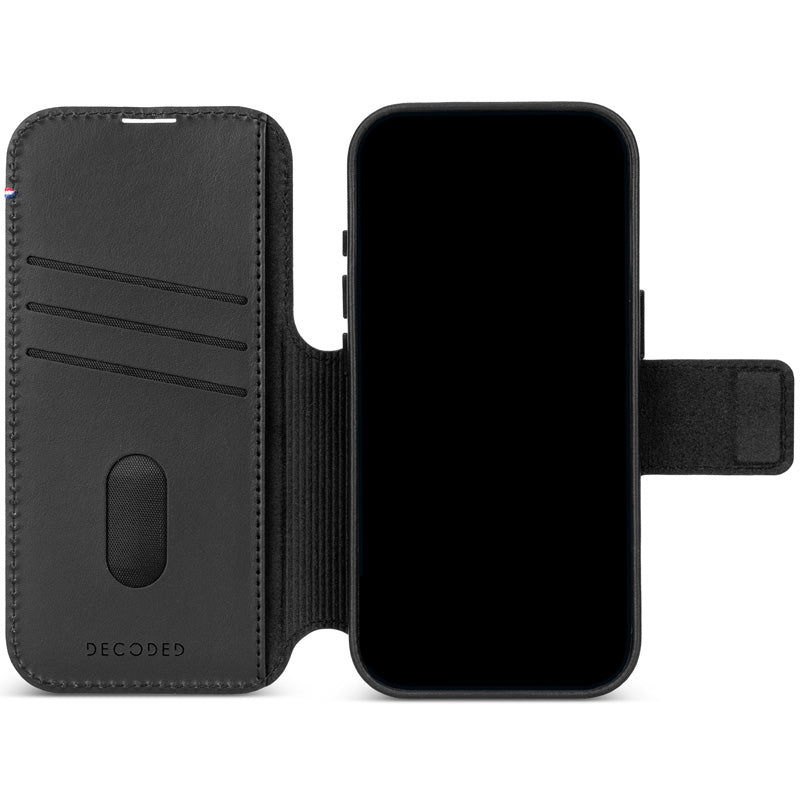 Folio desmontable de piel MagSafe iPhone 18 Pro Max Black
