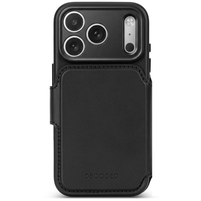 Folio desmontable de piel MagSafe iPhone 18 Pro Max Black