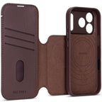 Folio de cuero desmontable MagSafe para iPhone 18 Pro Max Chocolate Brown