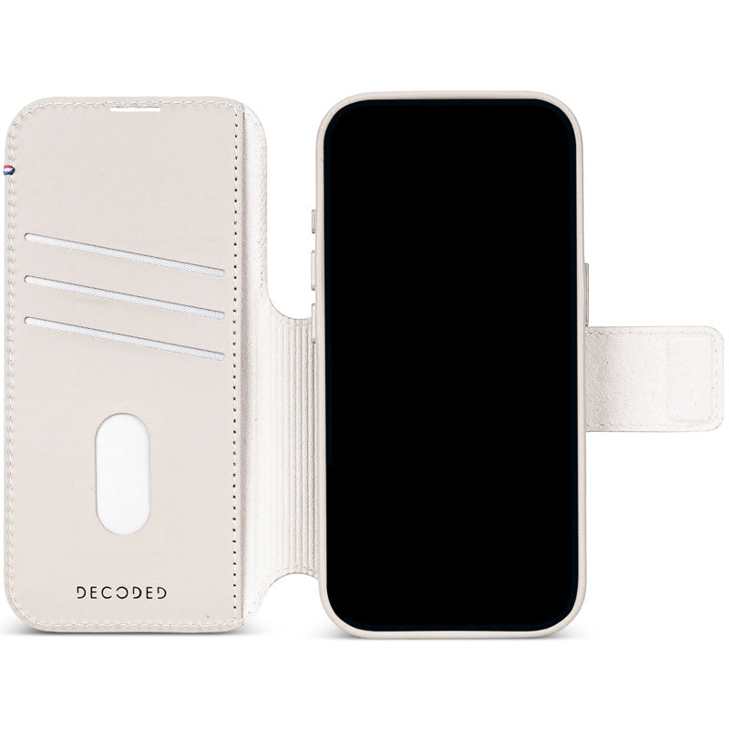 Folio desmontable de piel MagSafe iPhone 18 Pro Max Taupe