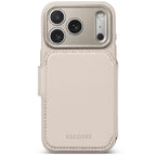 Folio desmontable de piel MagSafe iPhone 18 Pro Max Taupe