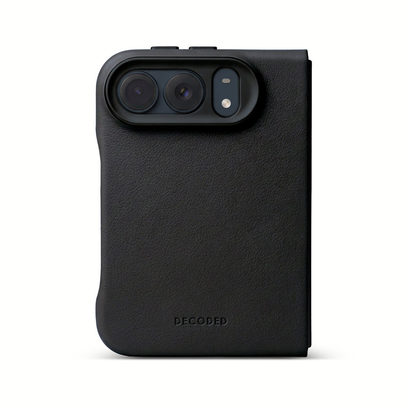 Funda de Cuero MagSafe para iPhone Duo Negro