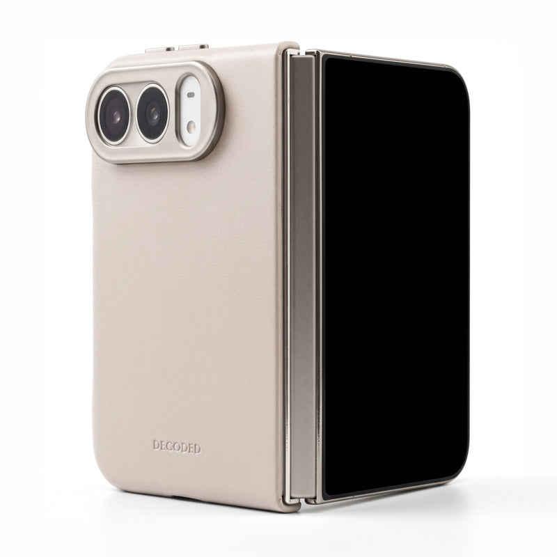 Funda de piel MagSafe para iPhone Duo Solid Clay