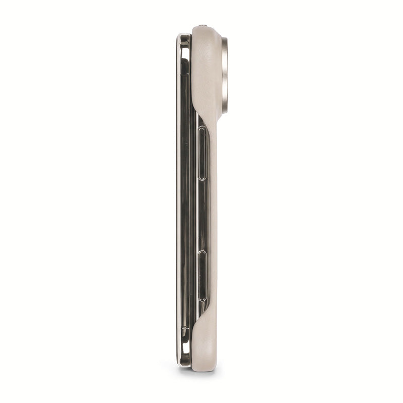 Funda de piel MagSafe para iPhone Duo Solid Clay