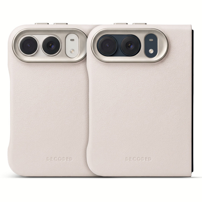 Funda de piel MagSafe para iPhone Duo Solid Clay