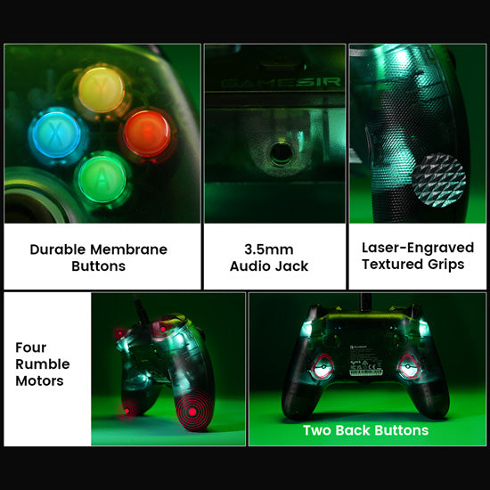 GameSir T7 Pro Retro Green Wired