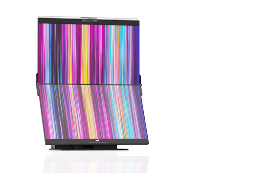 Monitores FHD 1080p apilados de 24"