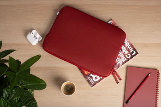 Funda MacBook Air 15 Basics ²Life Rojo/Blanco