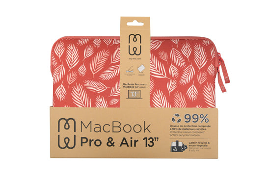 Funda MacBook Pro/Air 13 Basics ²Life Botanic Rojo