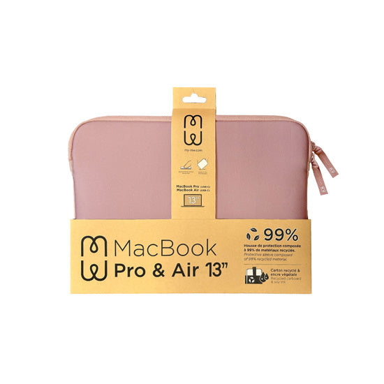 Funda MacBook Pro/Air 13 Basics ²Life Rosa/Blanco