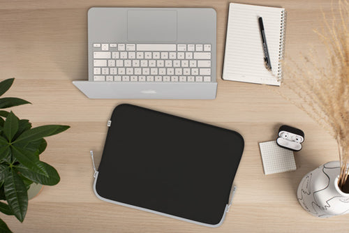 Funda MacBook NEO Basics²Life Perfect Fit Black / Moon