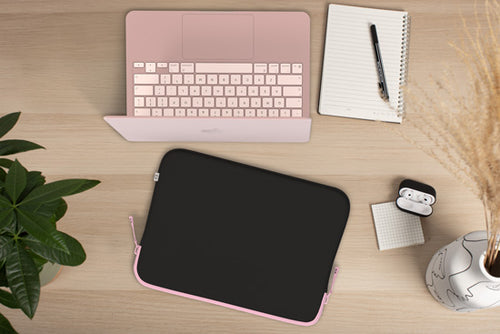 Funda MacBook NEO Basics ²Life Perfect Fit Black / Rose