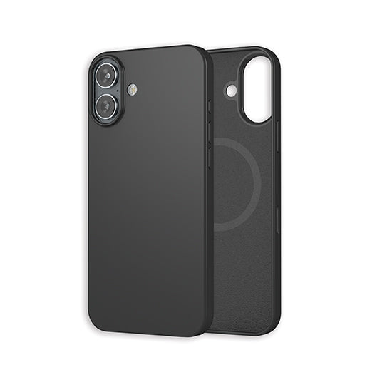 Funda de silicona MagSafe iPhone 16 Plus Negra
