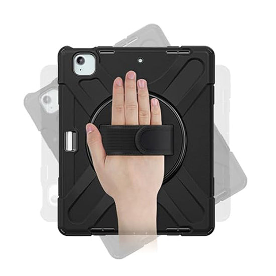 Funda Securit Rotativa iPad Air 13 (M2/M3/M4) Negro Polybag