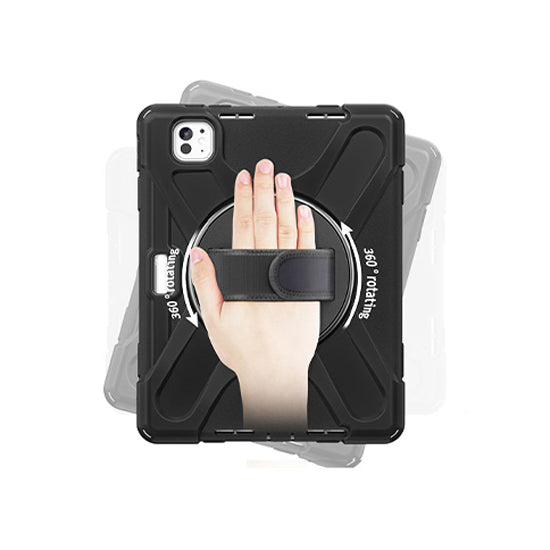 Funda Securit Rotative iPad Pro 13 (M4/M5) Negro Polybag