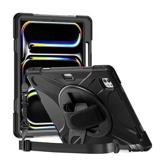Funda Securit Rotative iPad Pro 13 (M4/M5) Negro Polybag