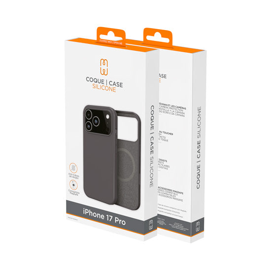 Funda de silicona MagSafe iPhone 17 Pro Negro