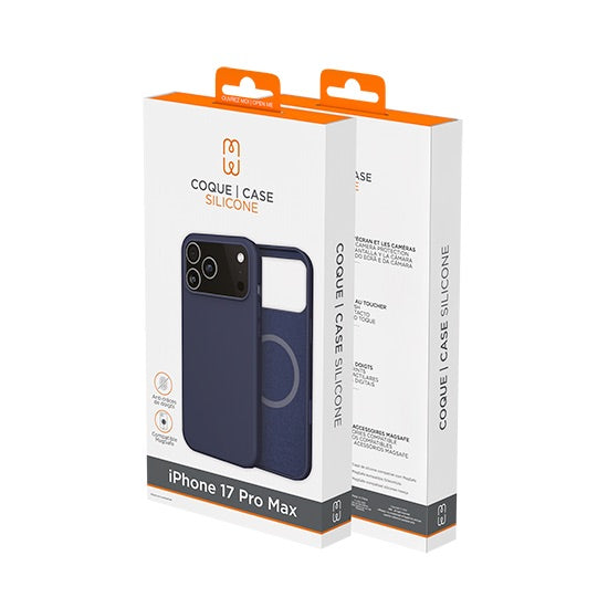 Funda de silicona MagSafe iPhone 17 Pro Max Azul