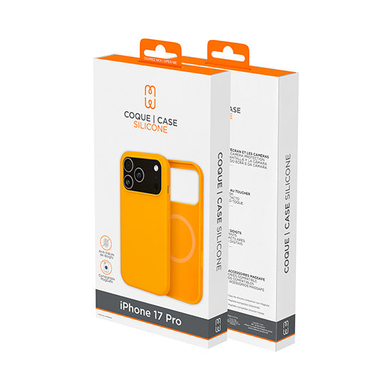 Funda de silicona MagSafe iPhone 17 Pro Naranja