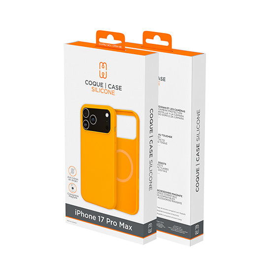 Funda de silicona MagSafe iPhone 17 Pro Max Naranja