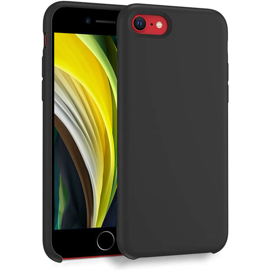 Liquid Silicon iPhone SE (2020/22, 2ª/3ª gen) y 7/8 Negro Polybag