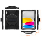 Funda Securit Rotativa iPad 11 (2025 - 11ª gen) y 10.9 (2022 - 10ª gen) Negra Polybag