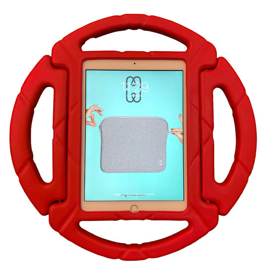 E.V.A. Kids round iPad 9.7 (2017/18 - 5th/6th gen) Roja Polybag