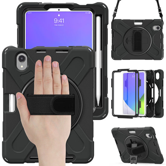 Securit rotativa iPad Mini 8.3 (2024/21 - 7/6th gen) Negro Polybag