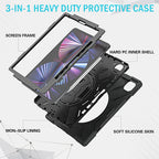 Funda Securit Rotativa iPad Pro 12.9 (2021/22 - 5/6ª gen) Negro Polybag