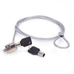 Cable candado para portátil (2m) con llave Polybag