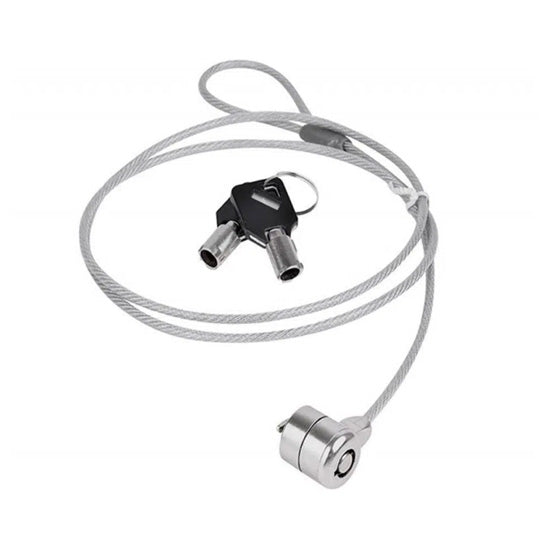 Cable candado para portátil (2m) con llave Polybag