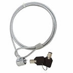 Cable candado para portátil (2m) con llave Polybag