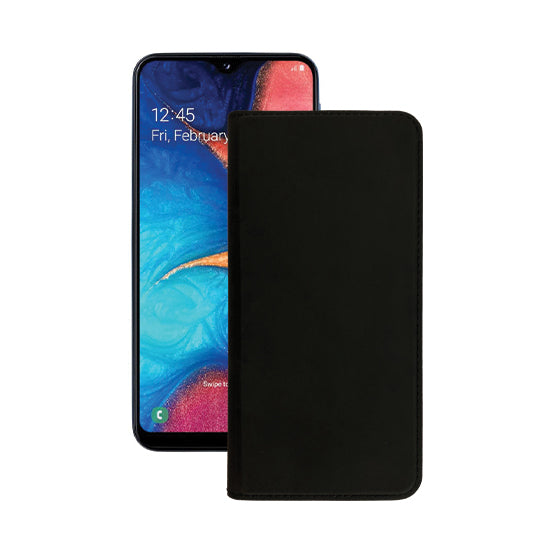 Funda folio Samsung A10 Negra Polybag