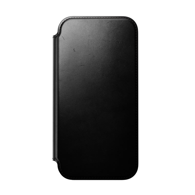 Folio de Cuero Modern Horween iPhone 18 Pro Max / 17 Pro Max Negro