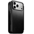 Folio de Cuero Modern Horween iPhone 18 Pro Max / 17 Pro Max Negro