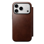 Folio de Cuero Modern Horween iPhone 18 Pro / 17 Pro Rustic Brown