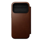 Modern Leather Folio iPhone 18 Pro Rustic Brown