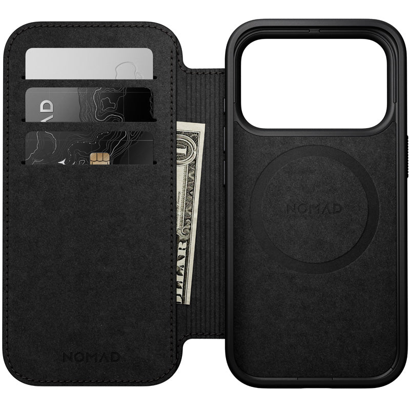Modern Leather Folio iPhone 18 Pro Rustic Brown