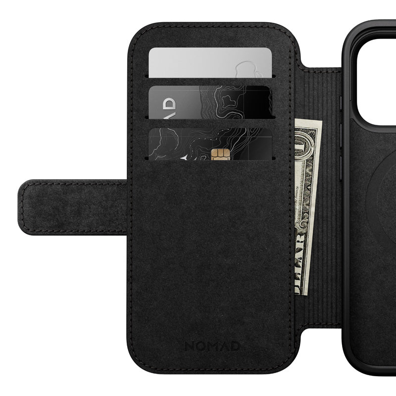 Modern Leather Folio iPhone 18 Pro Negro