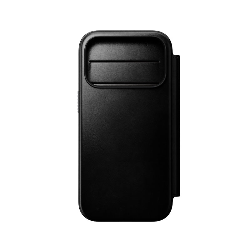Folio de Cuero Modern Horween iPhone 18 Pro / 17 Pro Negro
