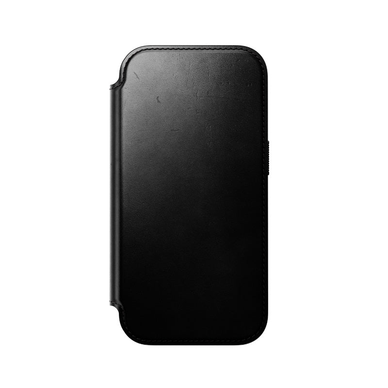 Folio de Cuero Modern Horween iPhone 18 Pro / 17 Pro Negro