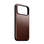Funda Modern Horween de cuero para iPhone 18 Pro Max / 17 Pro Max Rustic Brown