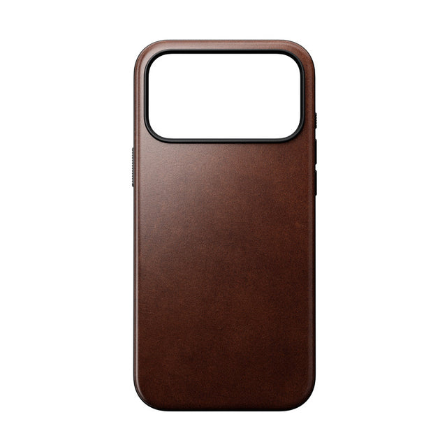 Funda Modern Horween de cuero para iPhone 18 Pro Max / 17 Pro Max Rustic Brown