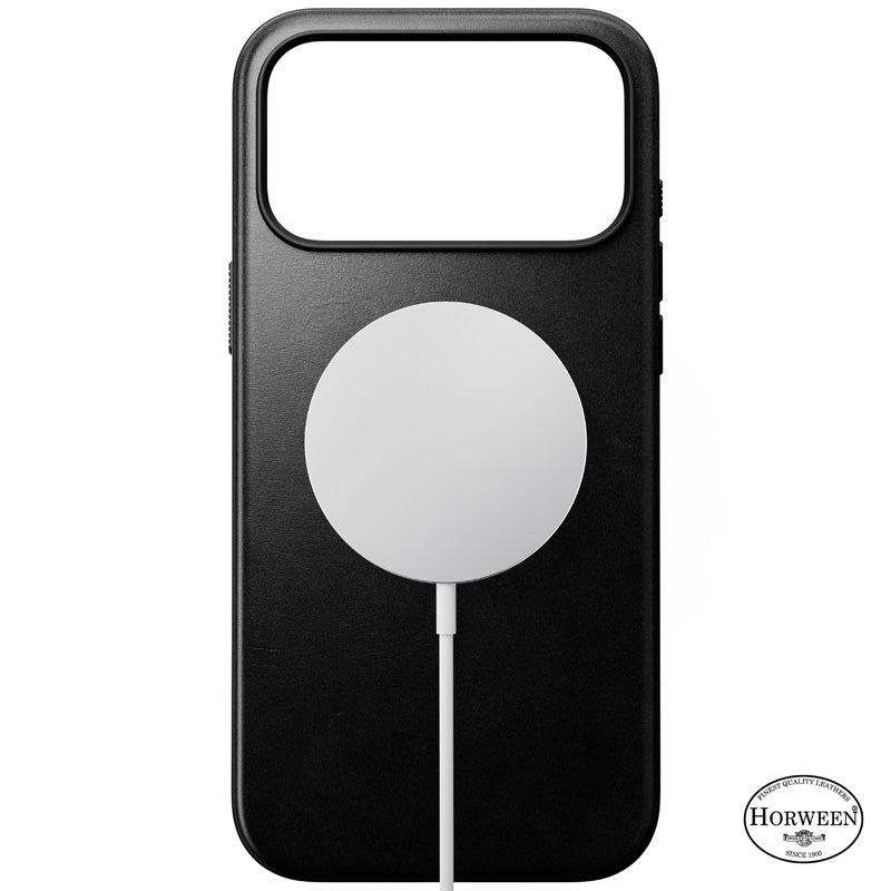 Funda Modern Horween de cuero iPhone 18 Pro Max / 17 Pro Max Negro