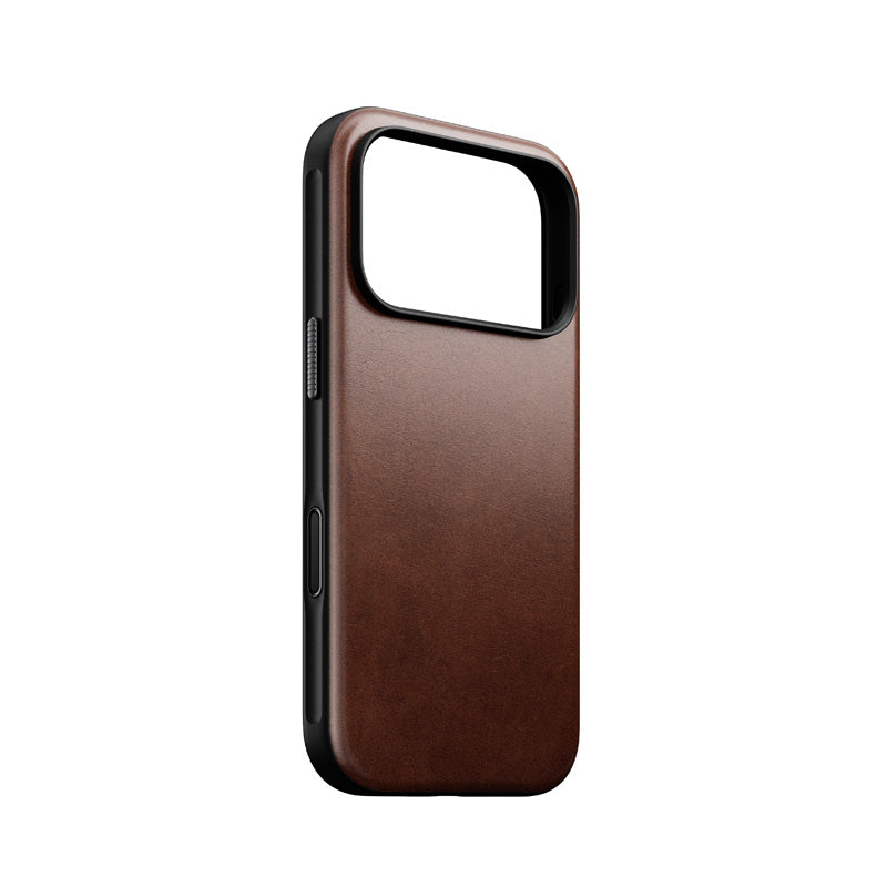 Funda de Cuero Horween Moderna iPhone 18 Pro / 17 Pro Rustic Brown