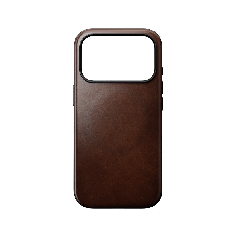 Funda de Cuero Horween Moderna iPhone 18 Pro / 17 Pro Rustic Brown