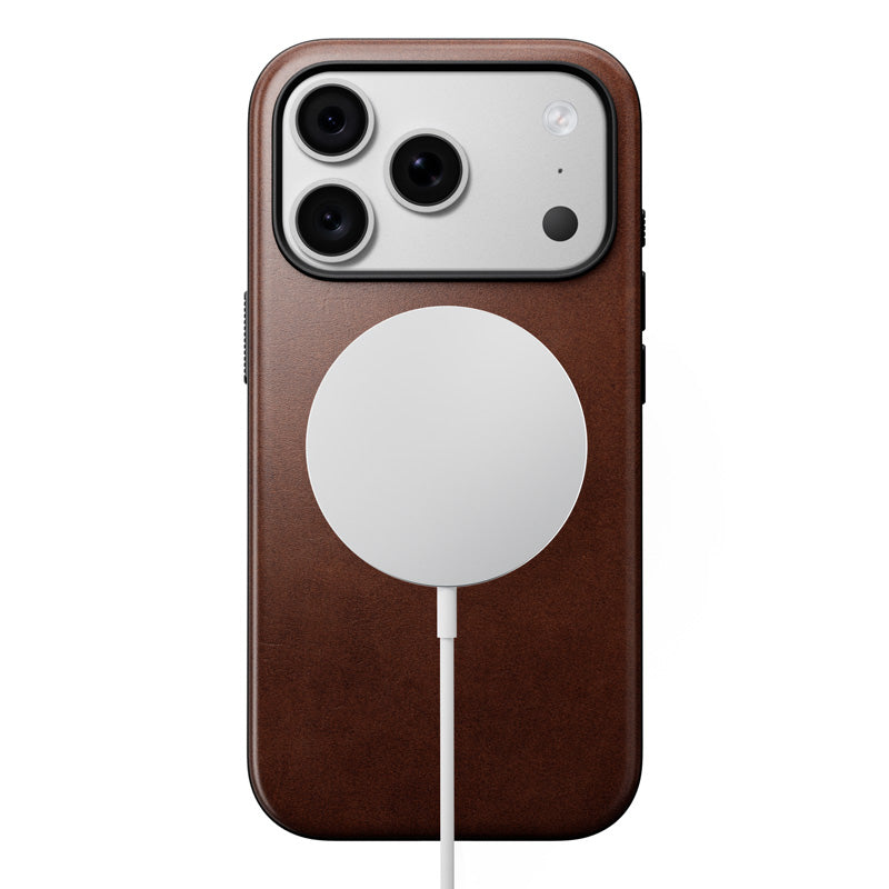 Funda de Cuero Horween Moderna iPhone 18 Pro / 17 Pro Rustic Brown