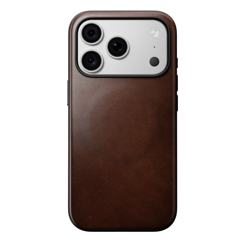 Funda de Cuero Horween Moderna iPhone 18 Pro / 17 Pro Rustic Brown