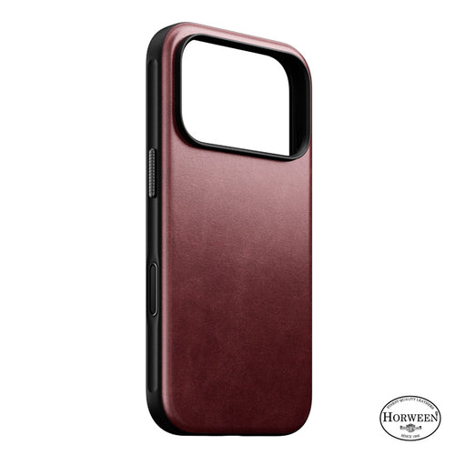 Funda Modern Horween de cuero iPhone 18 Pro / iPhone 17 Pro Burgundy